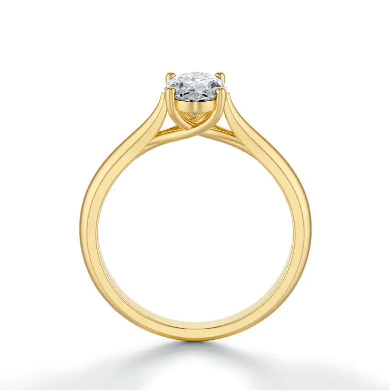Pierścionek z owalnym diamentem 0.80 ct SBPZ_055
